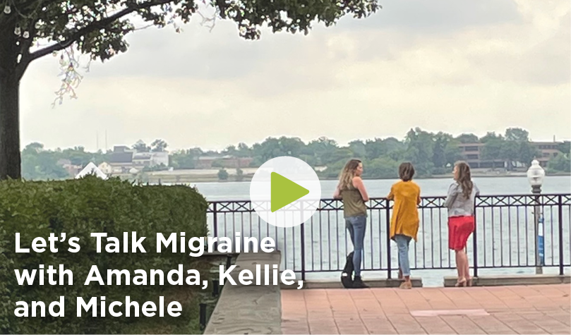 Let's Talk Migraine video thumbnail of three women looking out on the water